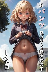 おパンツ見せてくれる女の子【イラスト集】